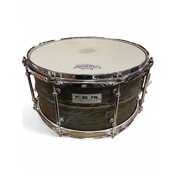 Used Pork Pie 13X7 PATINA BRASS Patina Brass Drum