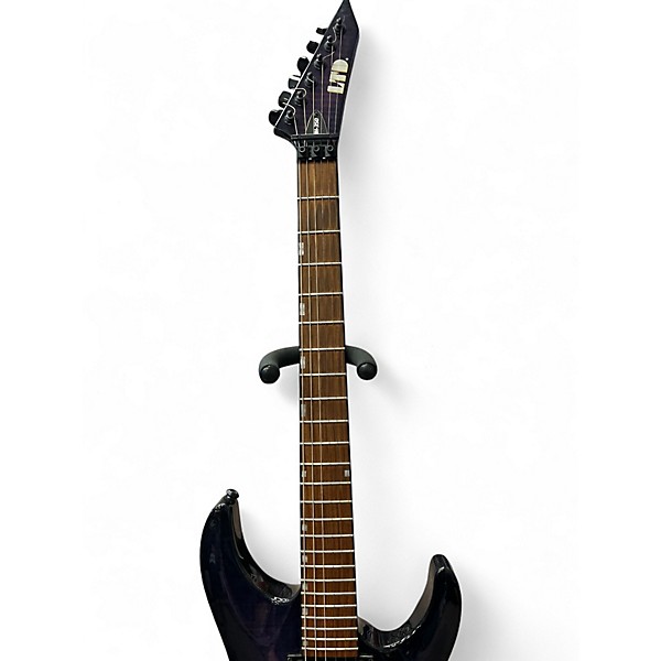 Used ESP LTD MH350FR Purple Solid Body Electric Guitar