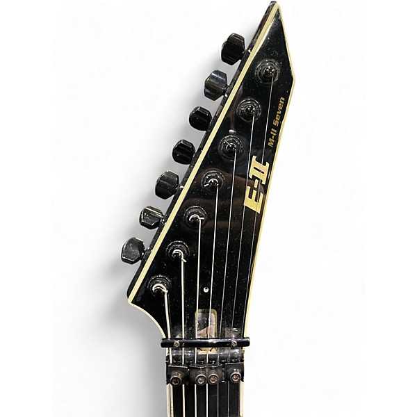 Used ESP E-II M-II SEVEN Black Solid Body Electric Guitar