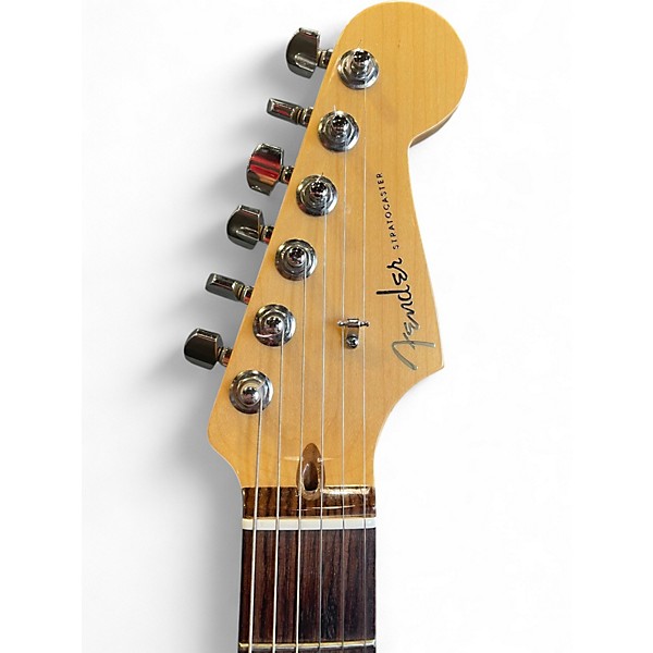 Used Fender American Deluxe Stratocaster Amber Solid Body Electric Guitar