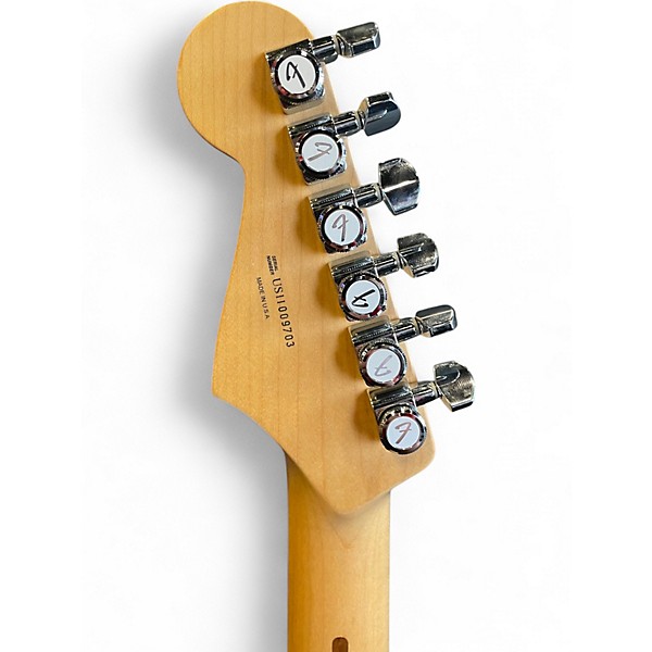 Used Fender American Deluxe Stratocaster Amber Solid Body Electric Guitar