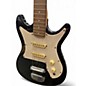 Used Harmony 02814 DOUBLE CUT Black and White Solid Body Electric Guitar