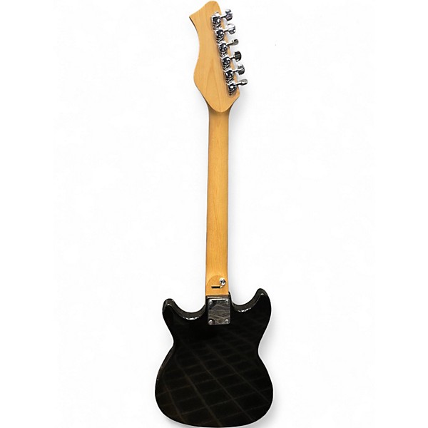 Used Harmony 02814 DOUBLE CUT Black and White Solid Body Electric Guitar