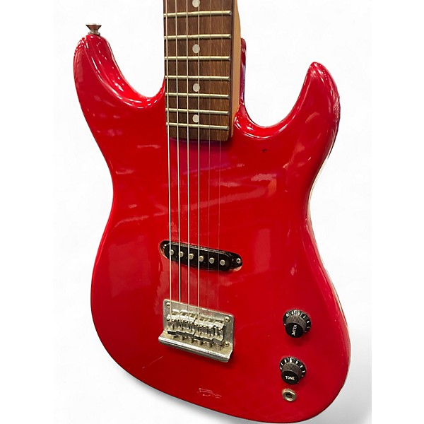 Used Memphis MG SERIES DOUBLE CUT Candy Apple Red Solid Body Electric Guitar