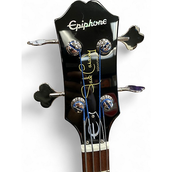 Used Epiphone Jack Casady Signature Sparkling Burgandy Electric Bass Guitar