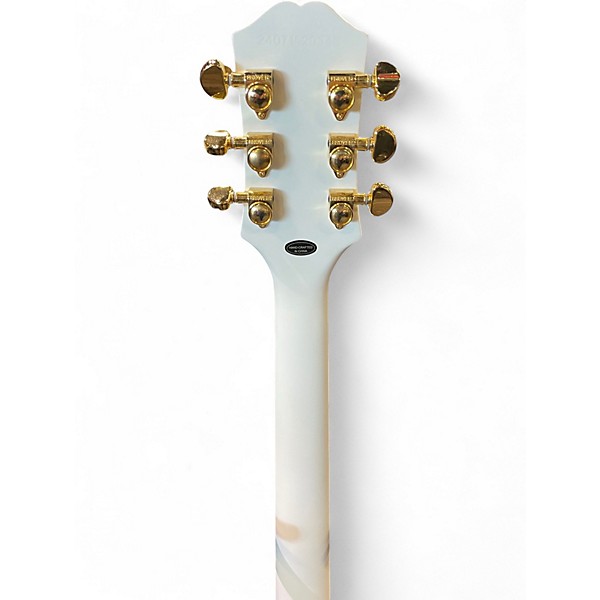Used Epiphone Les Paul Custom WHITE Solid Body Electric Guitar