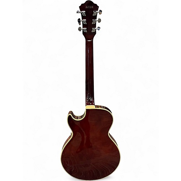 Used Ibanez GB10EM Amber Hollow Body Electric Guitar