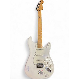 Used 2021 Fender Player Stratocaster White Solid Body Electric Guitar