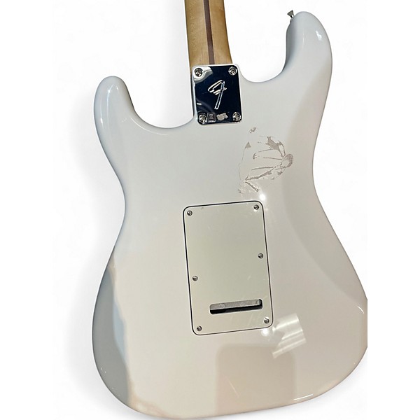 Used 2021 Fender Player Stratocaster White Solid Body Electric Guitar