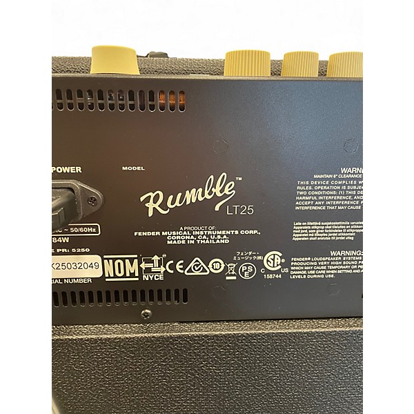 Used Fender Mustang LT25 25W 1x8 Guitar Combo Amp