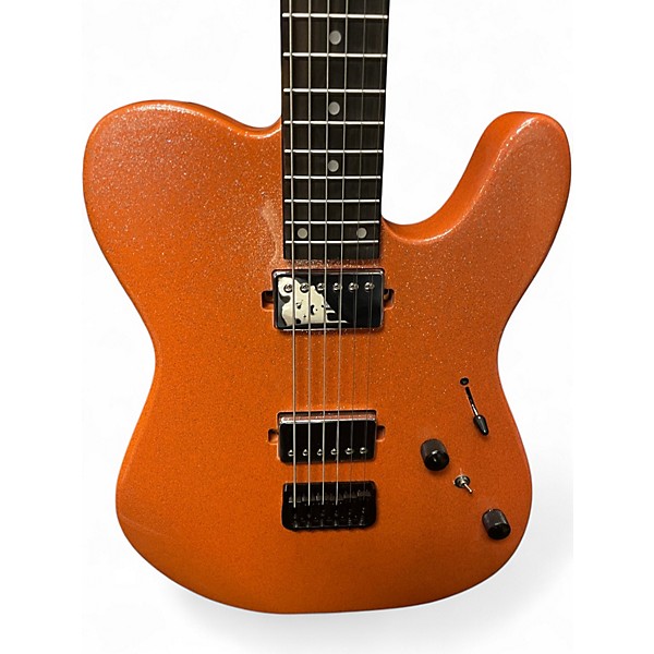 Used Cerberus HERMES 6HT ORANGE SPARKLE Baritone Guitars