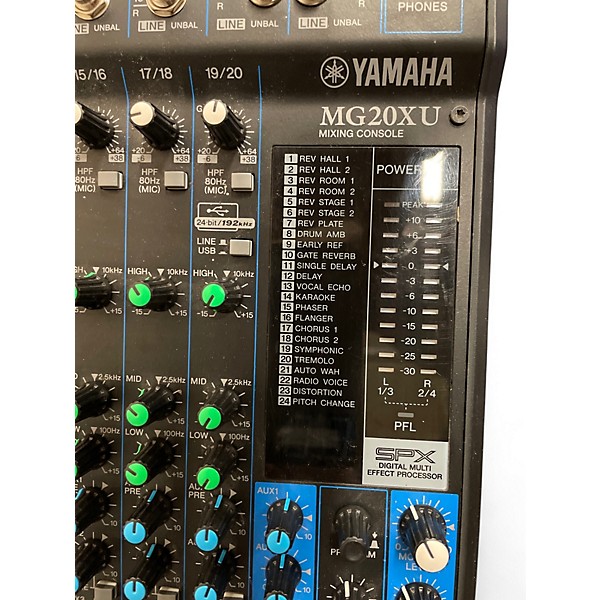 Used Yamaha MG20XU Unpowered Mixer