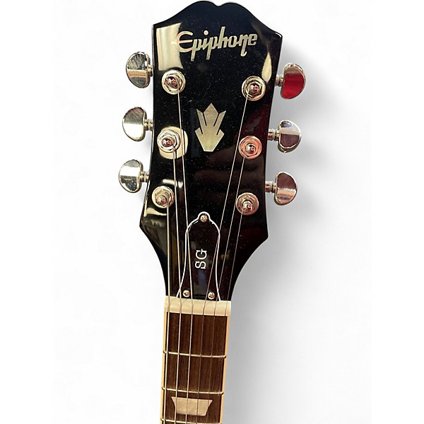 Used Epiphone SG Standard Silver Solid Body Electric Guitar