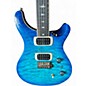 Used PRS SE Custom 24 Quilt Top Lake Blue Solid Body Electric Guitar