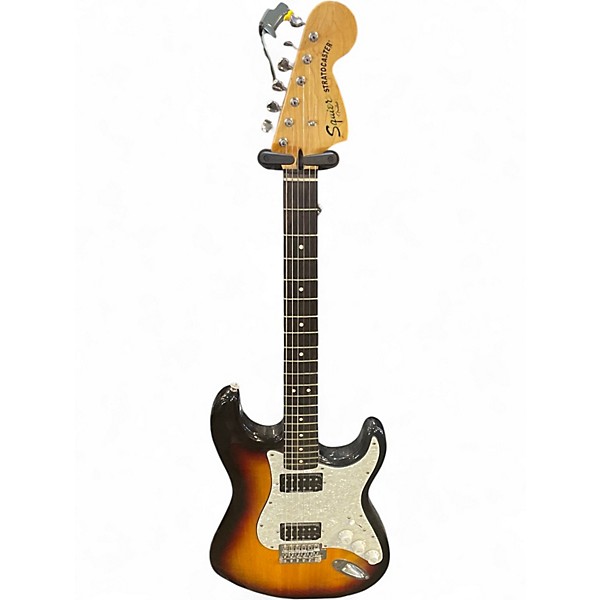 Used Squier Vintage Modified 70s Stratocaster 3 Tone Sunburst Solid Body Electric Guitar