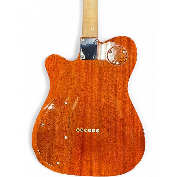 Used Warmoth T TYPE ORANGE FLAME Solid Body Electric Guitar