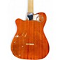 Used Warmoth T TYPE ORANGE FLAME Solid Body Electric Guitar