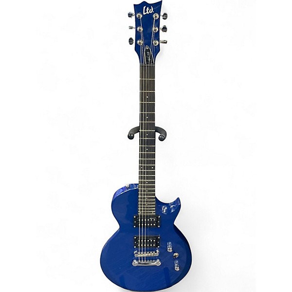 Used ESP LTD EC10 Blue Solid Body Electric Guitar