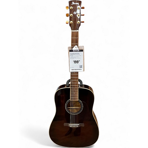 Used Ibanez AW30 DVS 2 Tone Sunburst Acoustic Guitar