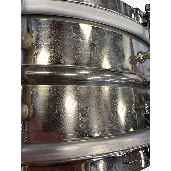 Used Ludwig 14X5 1920s Nickel over Brass DANCE Silver Drum