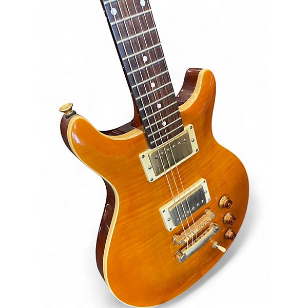 Used Hamer XT DOUBLE CUT Amber Solid Body Electric Guitar