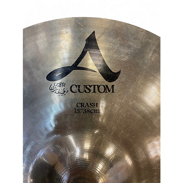 Used Zildjian 15in A CUSTOM Cymbal