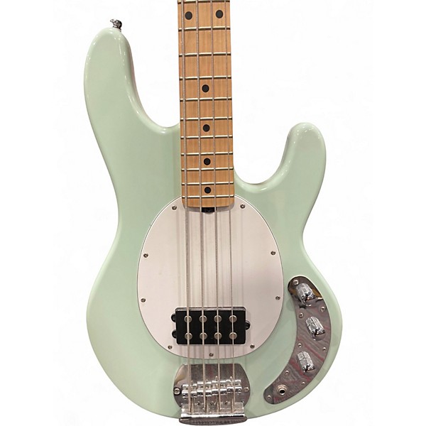 Used Sterling by Music Man Stingray Mint Green Electric Bass Guitar