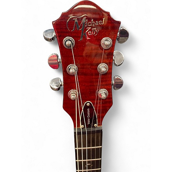 Used Michael Kelly VALOR CUSTOM Amber Solid Body Electric Guitar