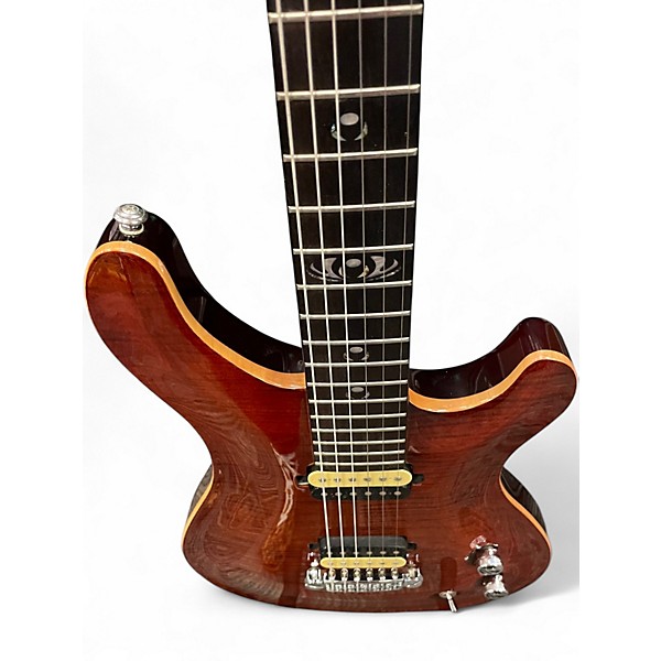 Used Michael Kelly VALOR CUSTOM Amber Solid Body Electric Guitar