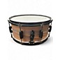 Used TAMA 14X6.5 Woodworks Poplar Snare Drum 14 x 6.5 in. Natural Zebrawood Wrap Zebrawood Drum