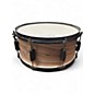 Used TAMA 14X6.5 Woodworks Poplar Snare Drum 14 x 6.5 in. Natural Zebrawood Wrap Zebrawood Drum