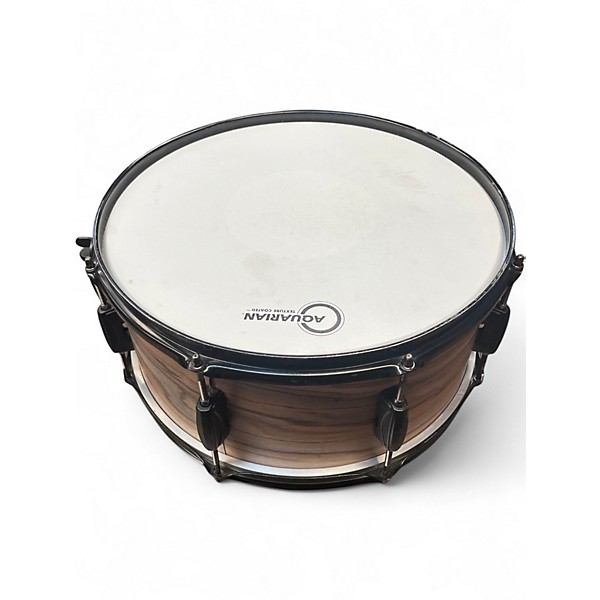 Used TAMA 14X6.5 Woodworks Poplar Snare Drum 14 x 6.5 in. Natural Zebrawood Wrap Zebrawood Drum