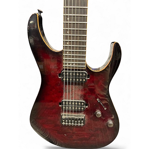 Used Schecter Guitar Research Banshee Crimson Burst Solid Body Electric Guitar