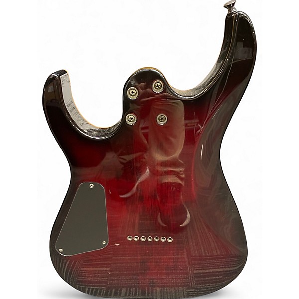 Used Schecter Guitar Research Banshee Crimson Burst Solid Body Electric Guitar