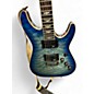 Used Schecter Guitar Research Omen Extreme 6 Ocean Blue Burst Solid Body Electric Guitar
