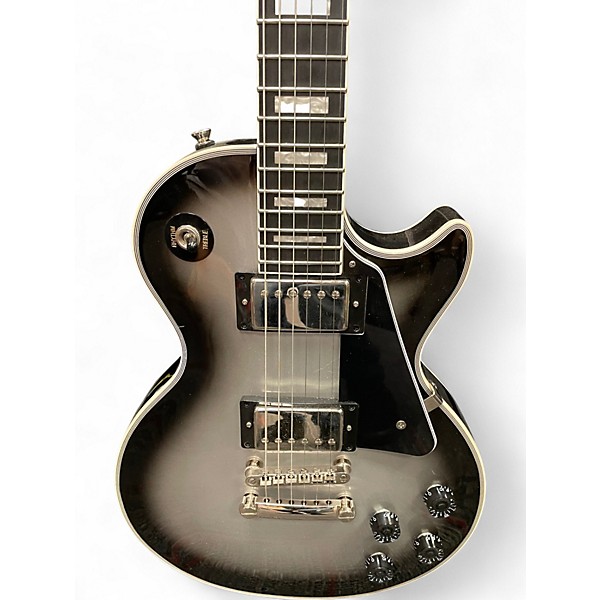 Used Epiphone Les Paul Custom Silverburst Solid Body Electric Guitar