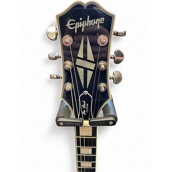 Used Epiphone Les Paul Custom Silverburst Solid Body Electric Guitar