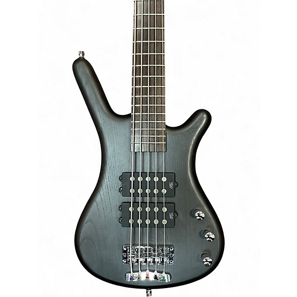 Used Warwick Rockbass Corvette 5 String Black Electric Bass Guitar