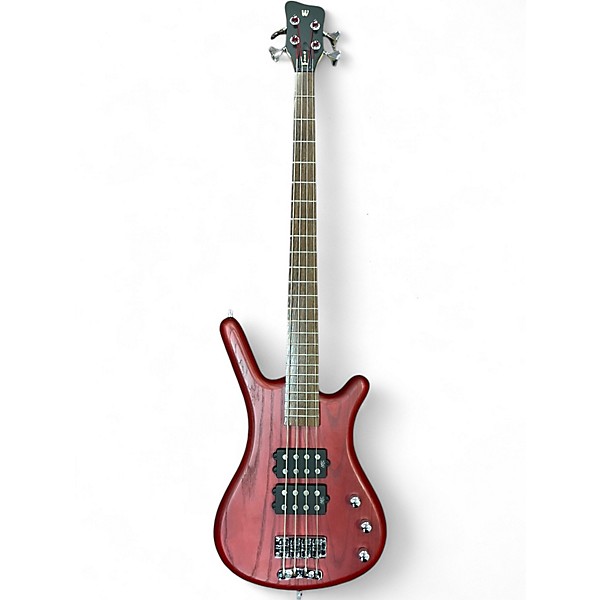 Used Warwick Rockbass Corvette 4 String Red Electric Bass Guitar