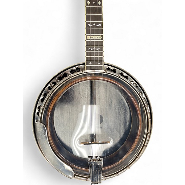 Vintage 1980 Stelling Gold Cross Natural Banjo