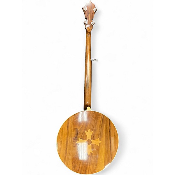 Vintage 1980 Stelling Gold Cross Natural Banjo