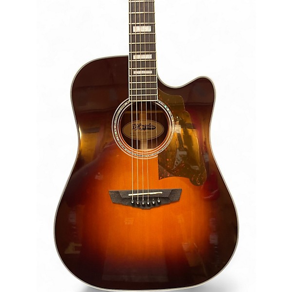 Used D'Angelico Premier Bowery Dreadnaught Vintage Sunburst Acoustic Electric Guitar