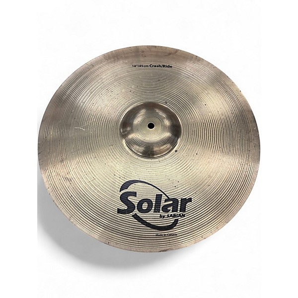 Used Solar by Sabian 18in STARTER CRASH RIDE Cymbal