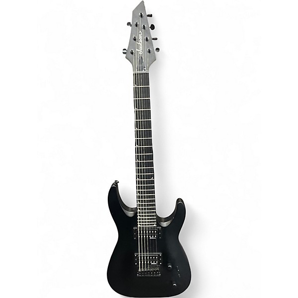 Used Jackson JS22-7 Dinky 7 String Satin Black Solid Body Electric Guitar