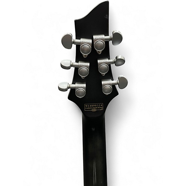 Used Schecter Guitar Research C1 Platinum Black and Silver Solid Body Electric Guitar