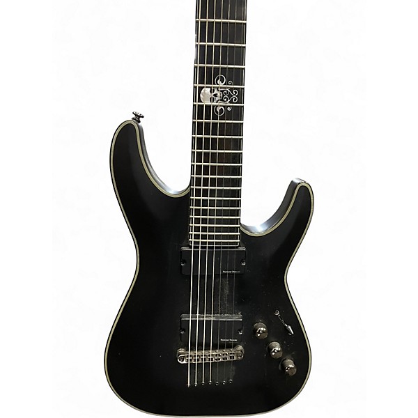 Used Schecter Guitar Research Blackjack C7 Black Solid Body Electric Guitar