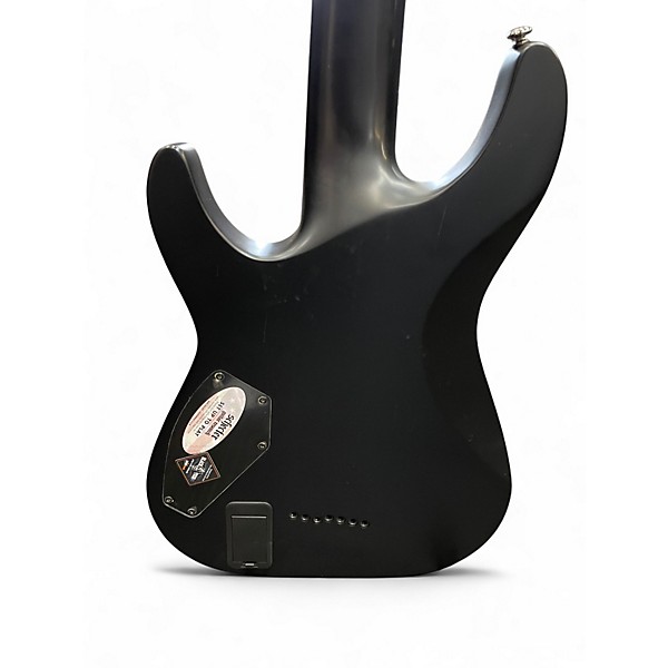 Used Schecter Guitar Research Blackjack C7 Black Solid Body Electric Guitar