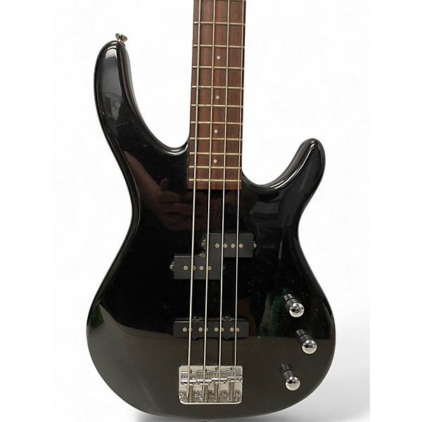 Used 2002 Squier MB4 Black Electric Bass Guitar