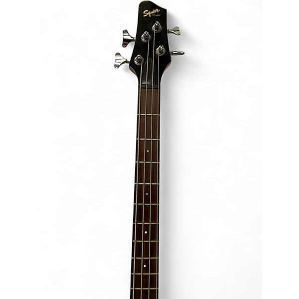 Used 2002 Squier MB4 Black Electric Bass Guitar
