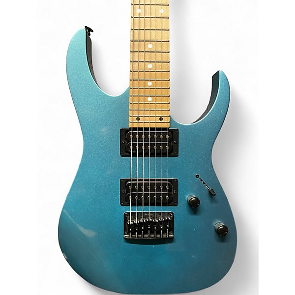 Used Ibanez GRG7221M Metallic Blue Solid Body Electric Guitar